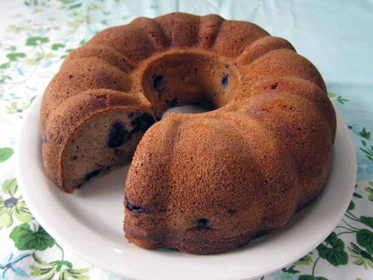 Torta di grano saraceno e mirtilli