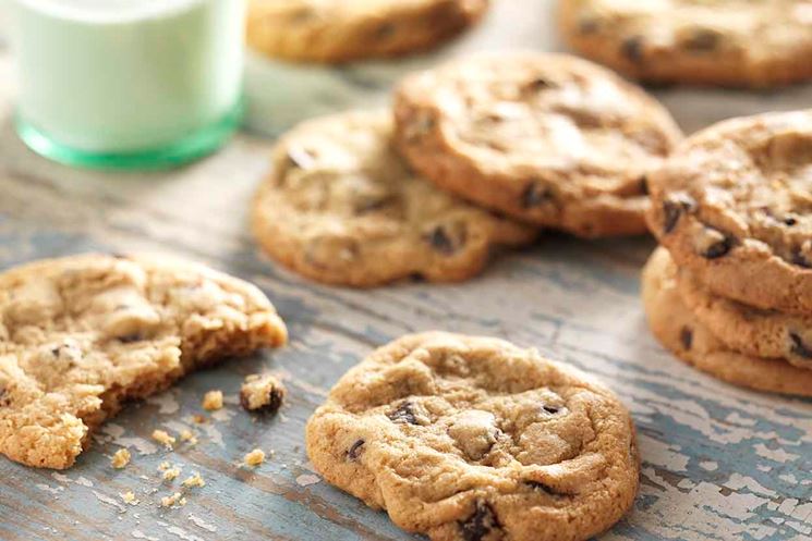 Biscotti per celiaci con gocce di cioccolato