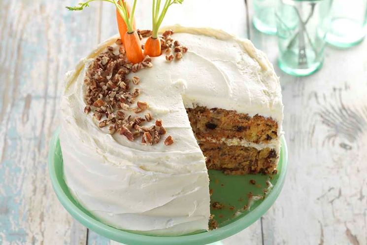 Torta di carote con crema