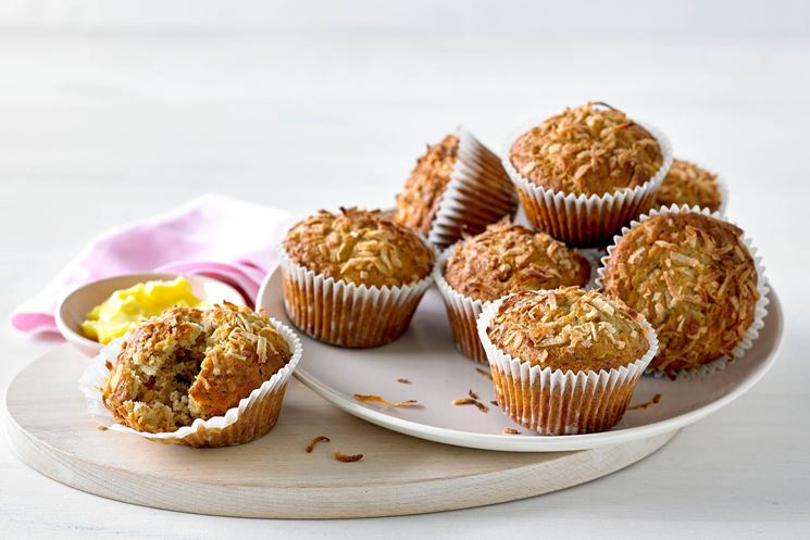 Muffin al cocco e datteri