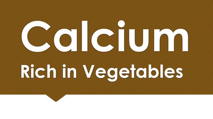 Il calcio  presente nei vegetali