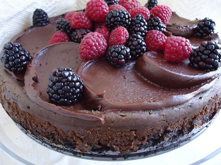 Cheesecake al cioccolato senza lattosio