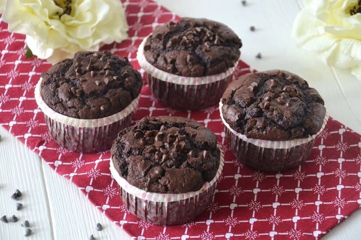 Muffin al cioccolato fatti con ricette senza latte